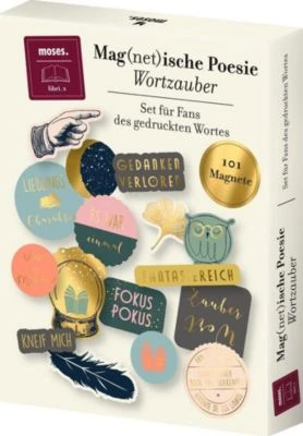 Moses. Verlag Magnetset Magnetische Poesie Wortzauber, 101-tlg. 1 Moses. Verlag Magnetset Magnetische Poesie Wortzauber, 101-tlg.
