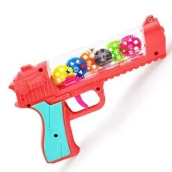 Enbaoxin Elektrische Transparent Getriebe Gun Spielzeug Simulation Sound Und Dazzling Lichter Spielzeug Für Kinder