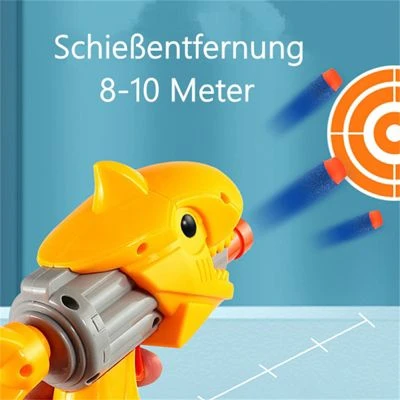 Syntek Cartoon-Form Soft Bullet Gun Kinderspielzeug Schwamm Weiche Kugel Cartoon Drei-Loch Kleine Pistole Kinderspielzeug 5 Syntek Cartoon-Form Soft Bullet Gun Kinderspielzeug Schwamm Weiche Kugel Cartoon Drei-Loch Kleine Pistole Kinderspielzeug – Bild 5