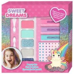 Kids Licensing Schminkset Einhorn Mit Viel Glitzer Und Edelsteinen Für Die Haare