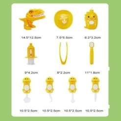 Enbaoxin Simulation Cartoon Dinosaurier Zähne Set Kinder Zahnarzt Werkzeuge Spielzeug -Kinderspielzeug 30880471 04