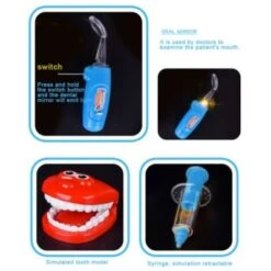 Vicabo Arztkoffer Zahnarzt Rollenspiel Spielzeug Set Arztkoffer Für Kinder -Kinderspielzeug 30971405 06