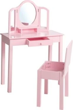 Roba Schminktisch Mit Hocker, Rosa Lackiert -Kinderspielzeug 7430463 03