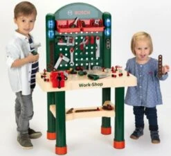 Klein BOSCH Work-Shop Werkbank, 82-tlg. -Kinderspielzeug 8309030 03